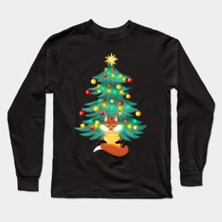 Christmas fox Long Sleeve T-Shirt